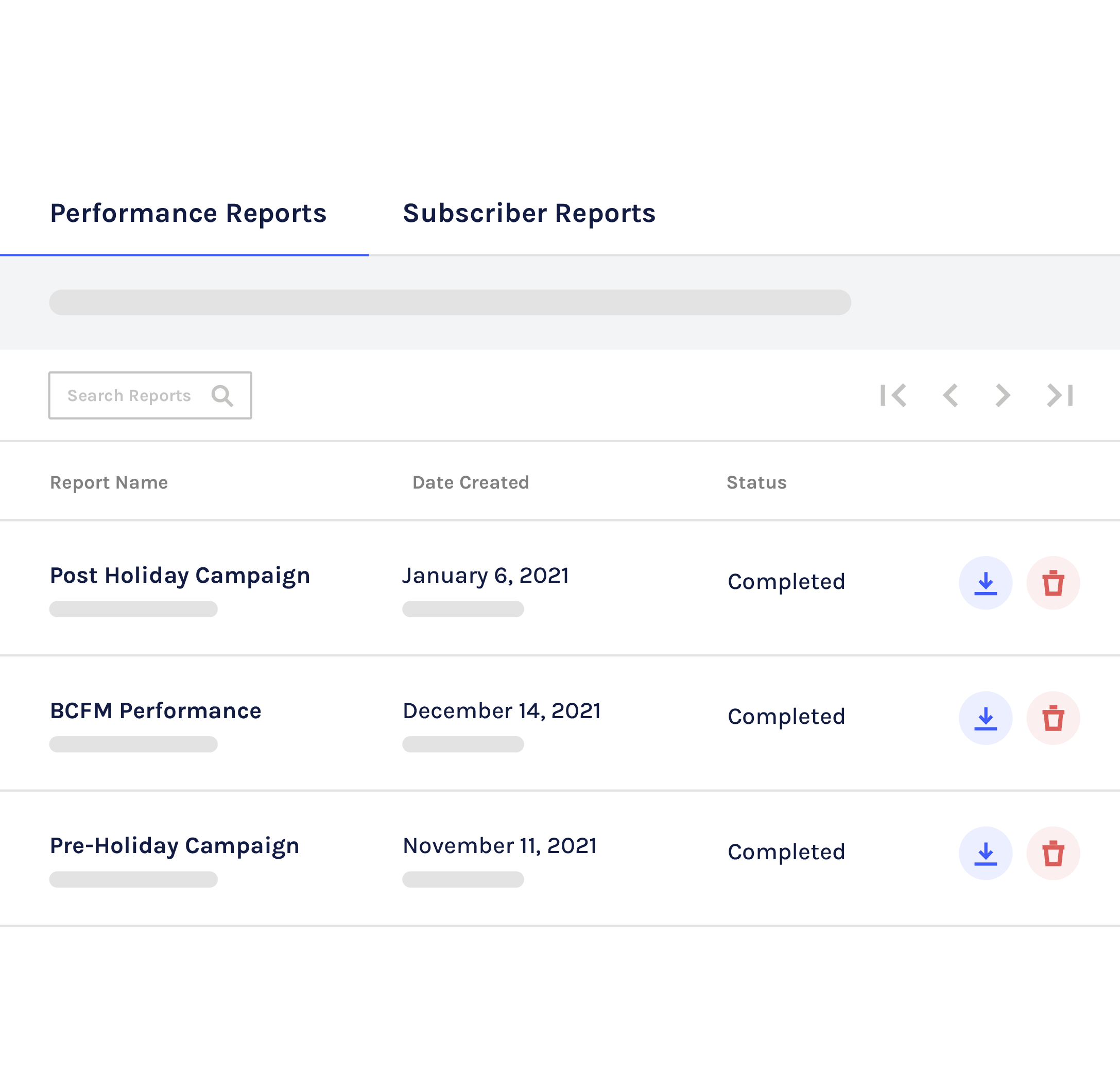 Voyage Performance and Subscriber Reports